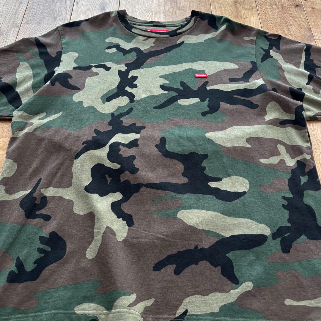 Supreme Small Box Tee Woodland Camo L カモ