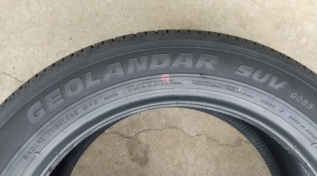 新車外し 2025年製 ヨコハマ 225/55R18 10分山 ※2本 デリカ