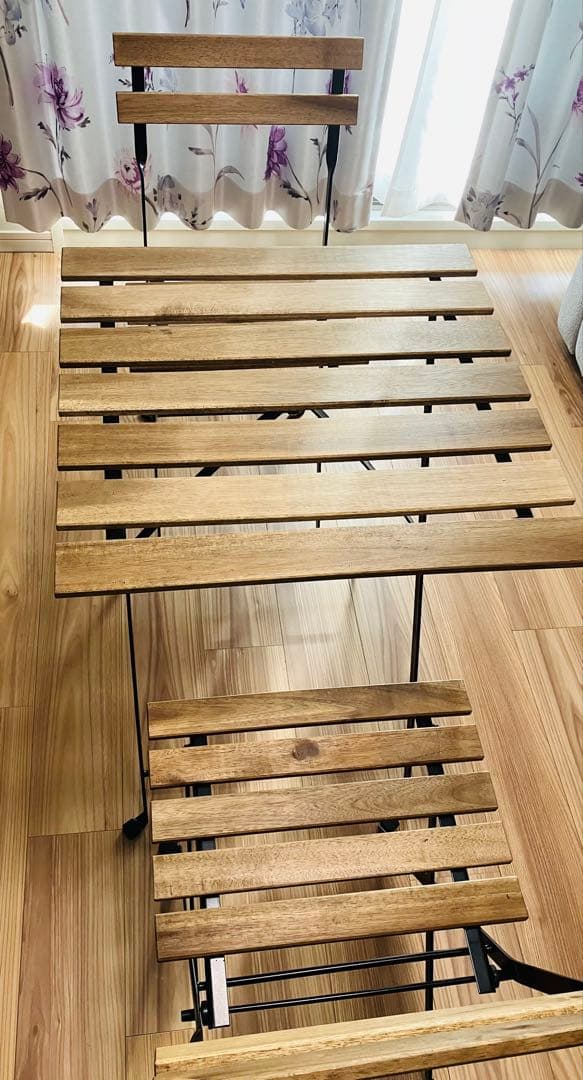 IKEA テーブル＆チェア セット 木製 折りたたみ式