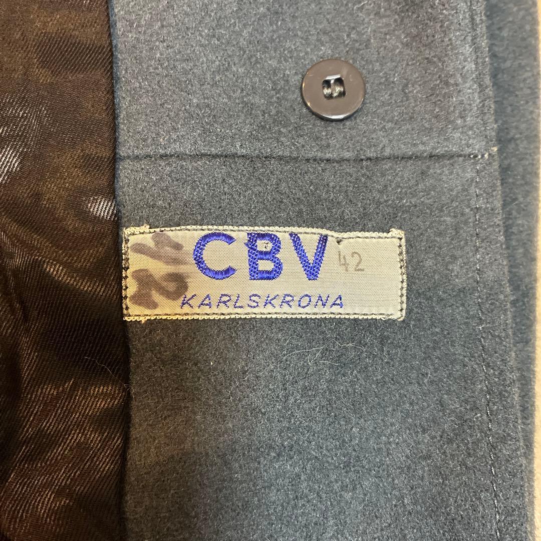 CBV KARLSKRONA ウールコート スウェーデン軍 ネイビー 42