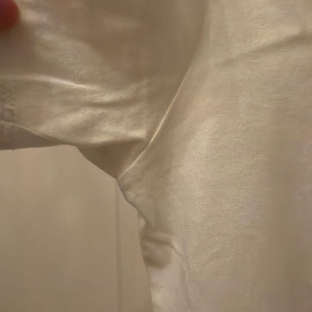MONCLER ホワイト VネックTシャツ