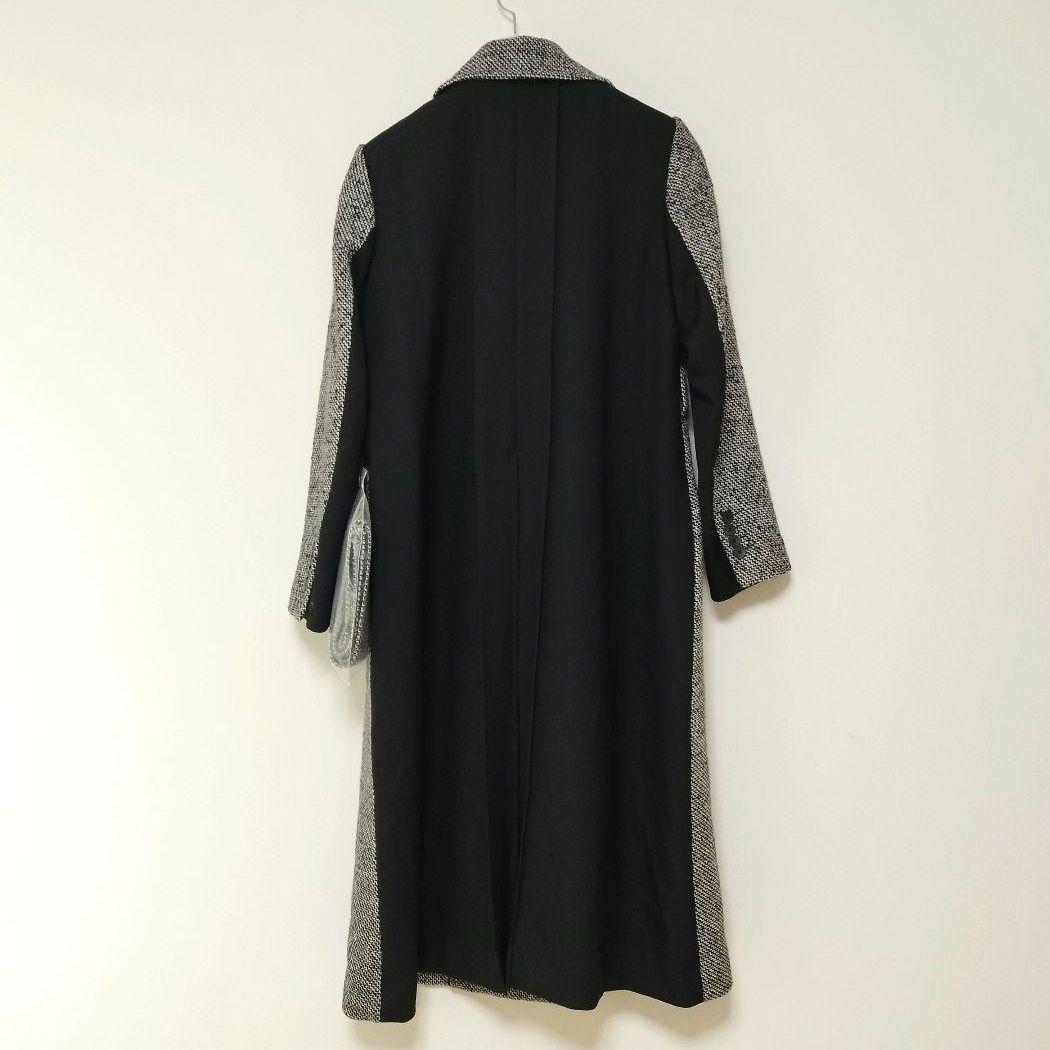 定価12万 EPOCA エポカ ロングコート シルク混 　ツイード グレー