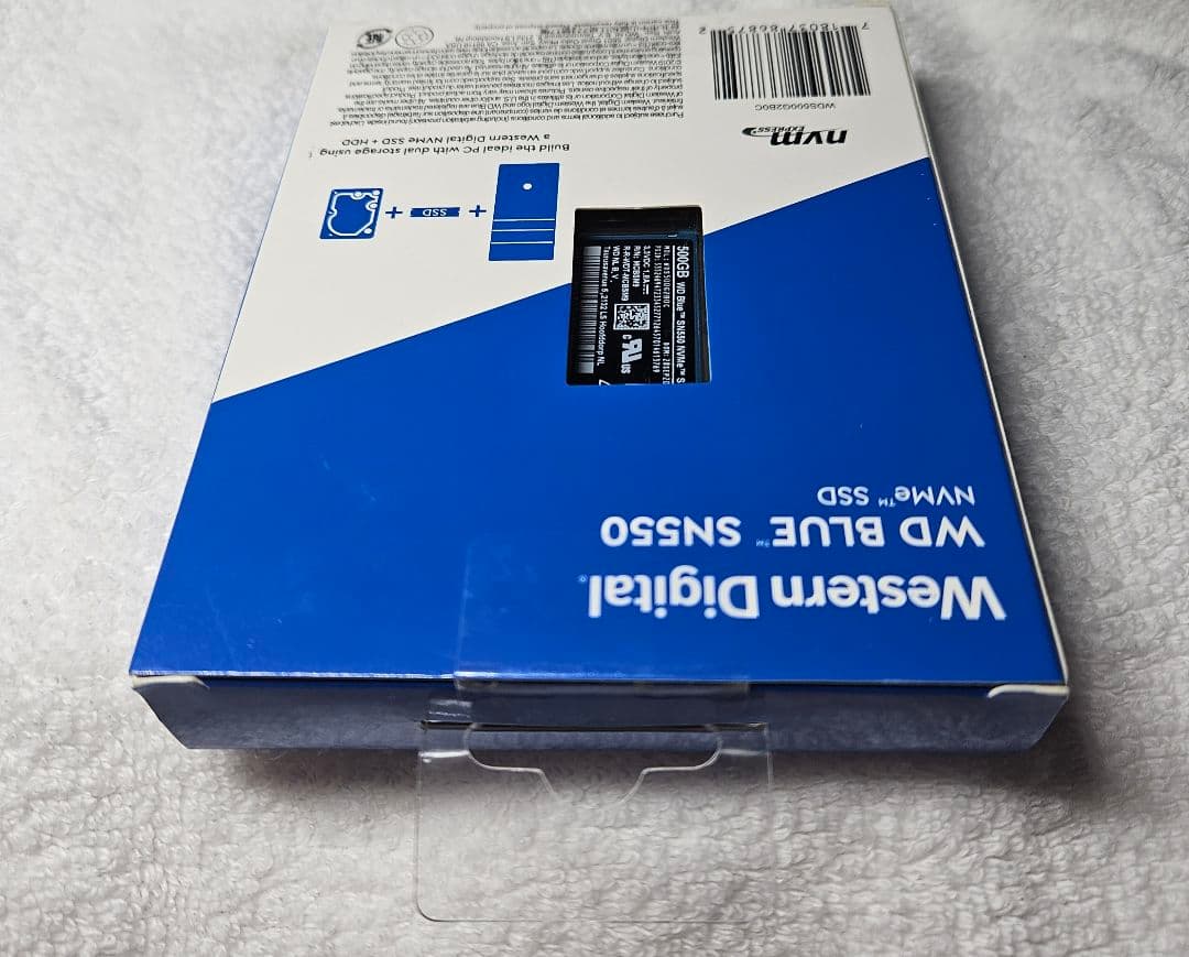 新品未使用未開封品 WD Blue SN550 NVMe SSD 500GB1箱