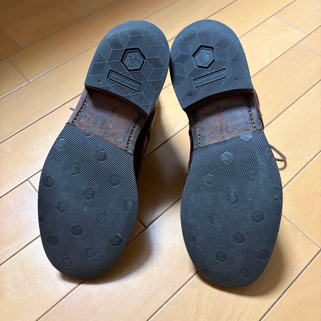 Tricker'sトリッカーズ　バーガンディ ブーツ24cm