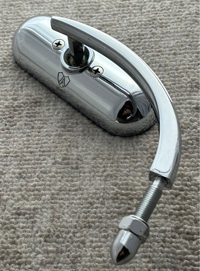 アレンネス　Arlen Ness ミニオーバルミラー クローム　左右セット