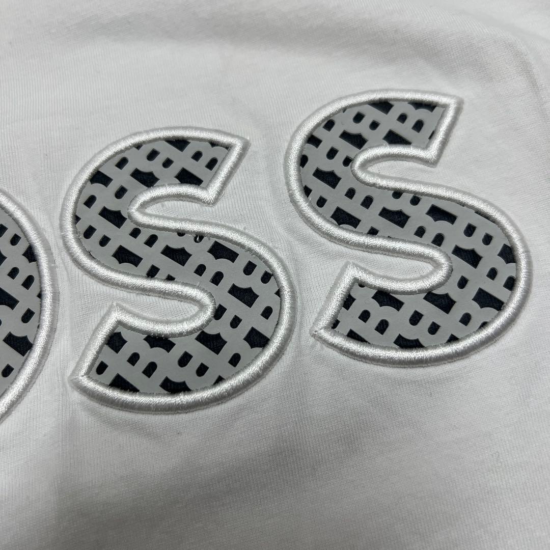 BOSSホワイト ロゴ Tシャツ　大谷翔平　L ボス　美品　白