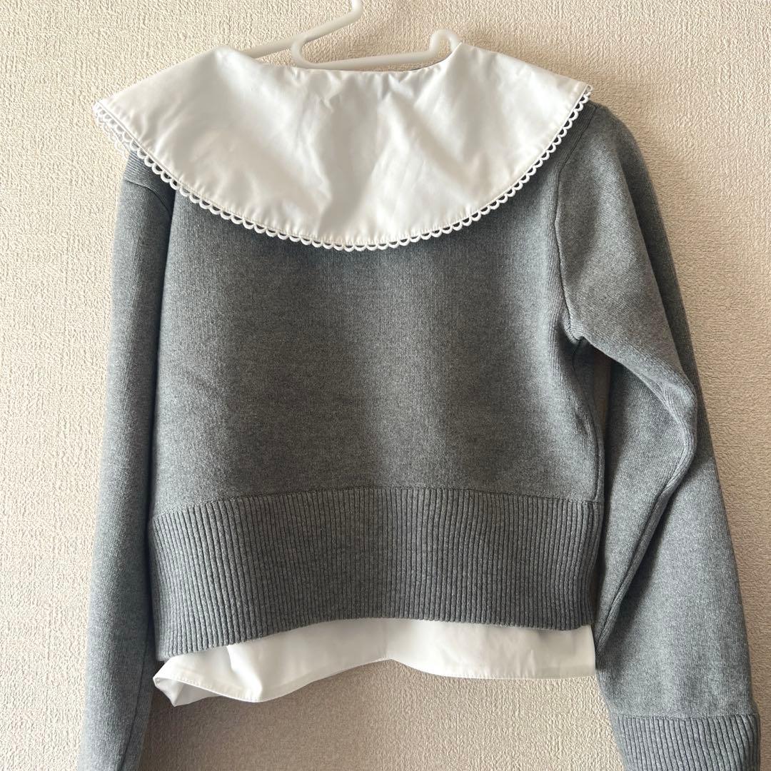 新品Bibiy. PATTY PILGRIM TOP グレー