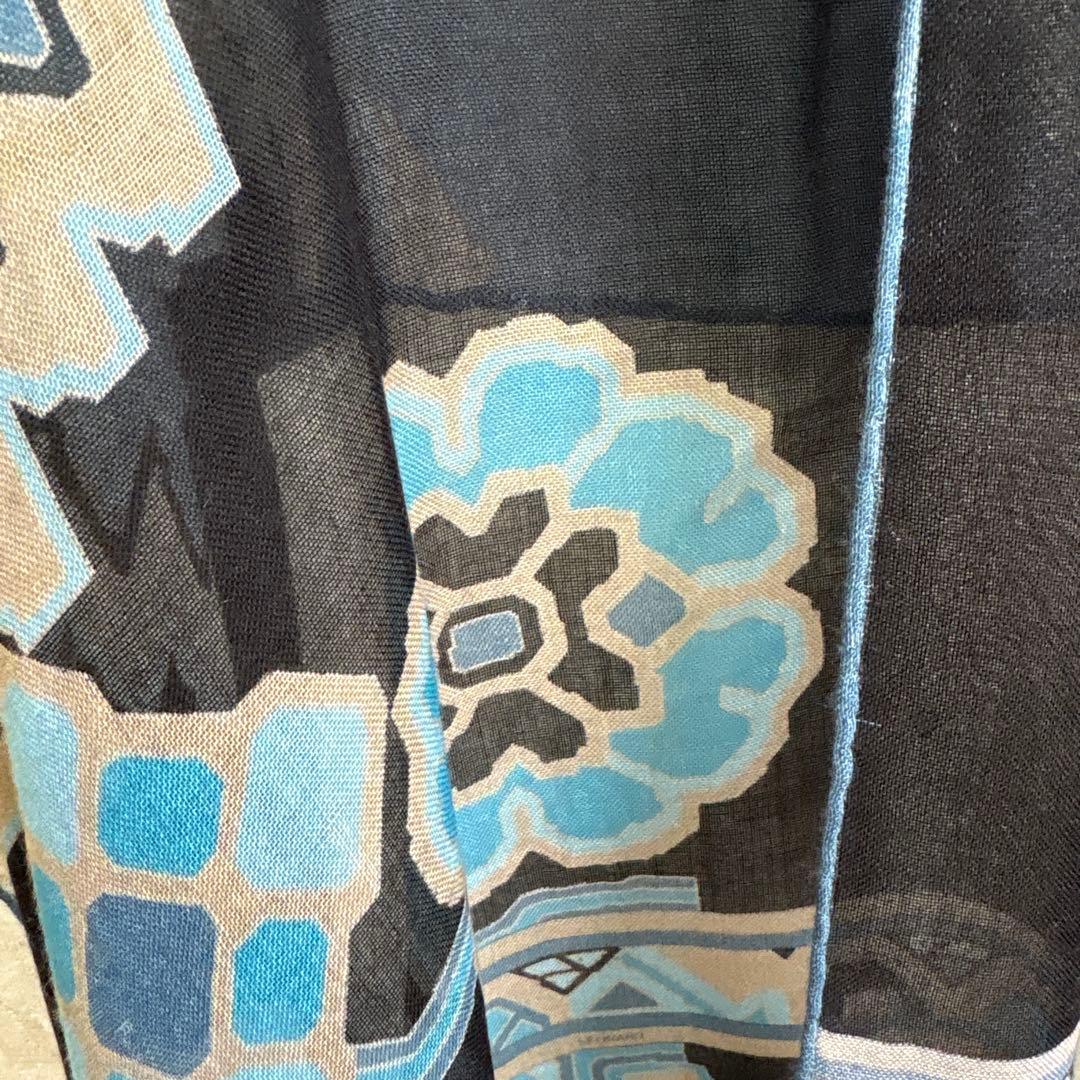 レオナールMADE IN ITALY 70%カシミヤ30%シルク ロングショール