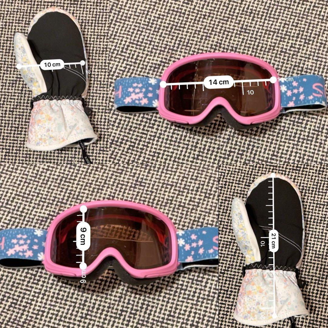 子ども用anonヘルメット・SMITHゴーグル・ROXYグローブ・プロテクター
