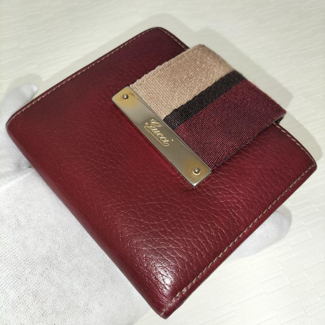 GUCCI 二つ折り財布 シェリーライン