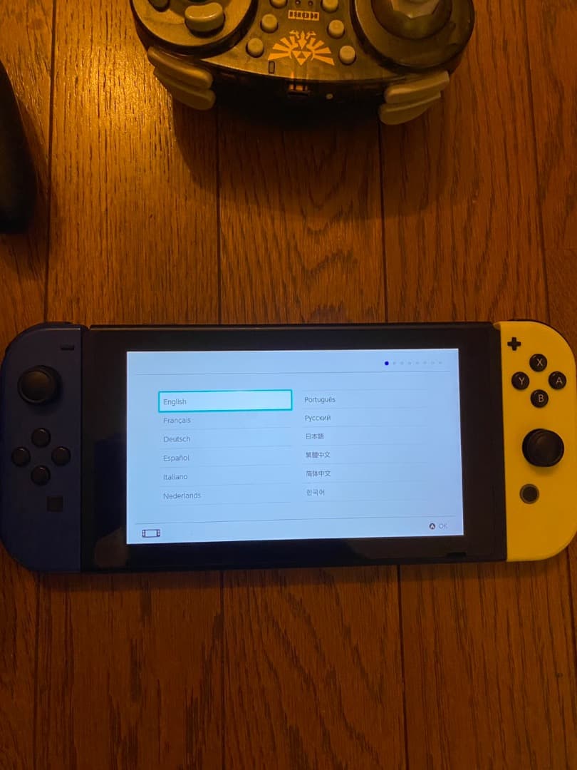 Nintendo Switch 本体 青/黄　ワイヤレスGCコントローラ付き