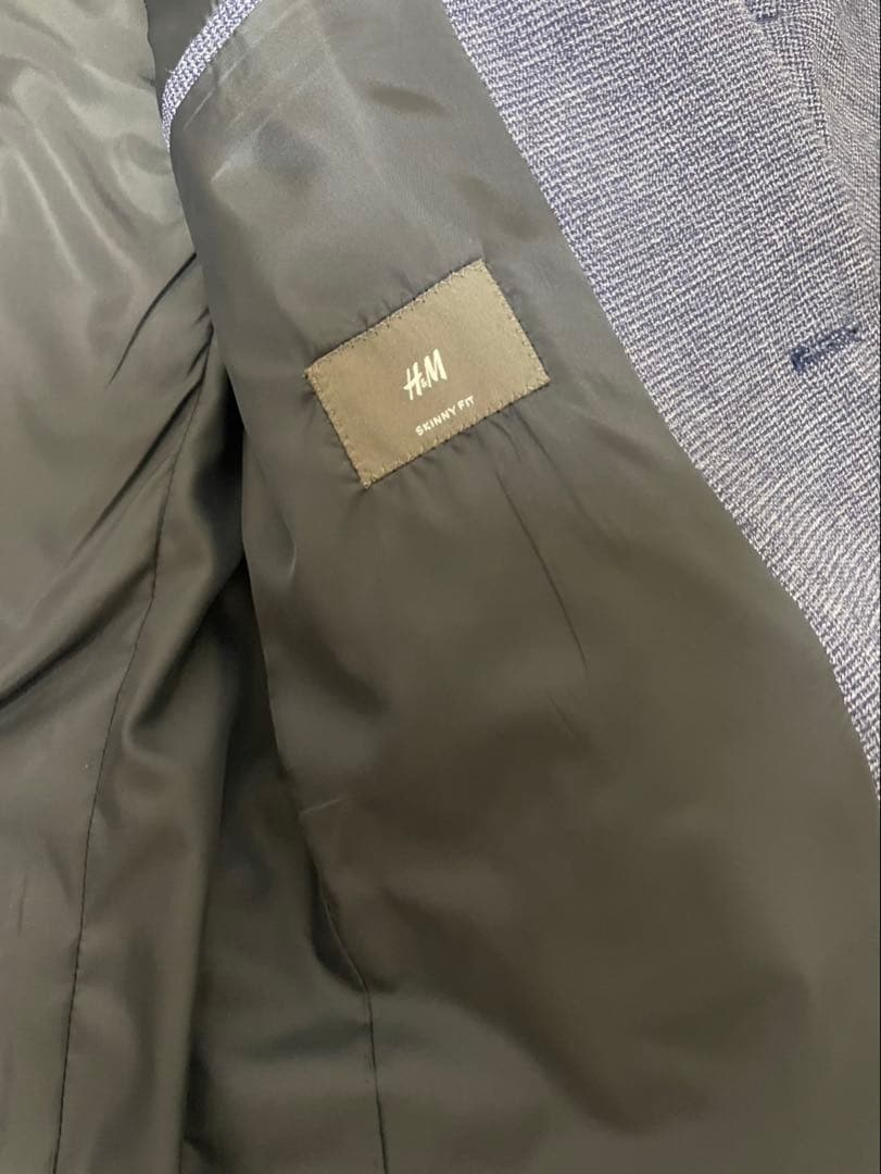  スーツ ネイビー M スキニーフィット EUR46 美品
