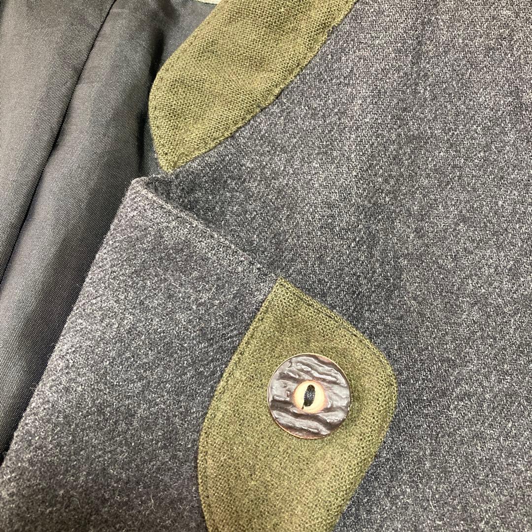 【美品】Euro Vintage チロリアンジャケット ウール 56 ユーロ