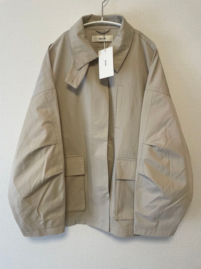 【タグ付き/未使用】anuke over half coat アイボリー　36