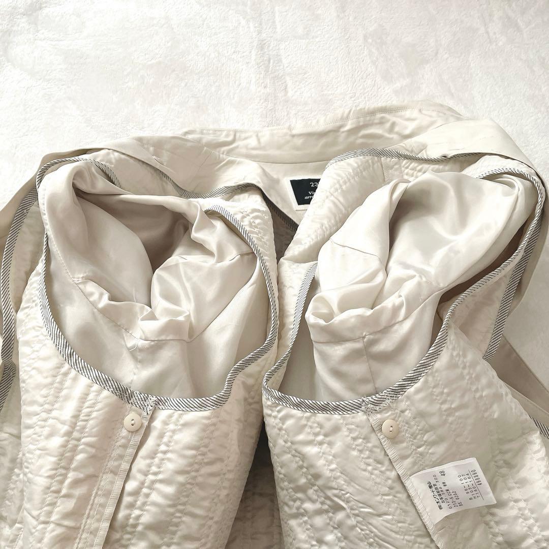 極美品⭐︎23区 キルトライナー付き ベルテッド ステンカラーコート 大きいサイズ