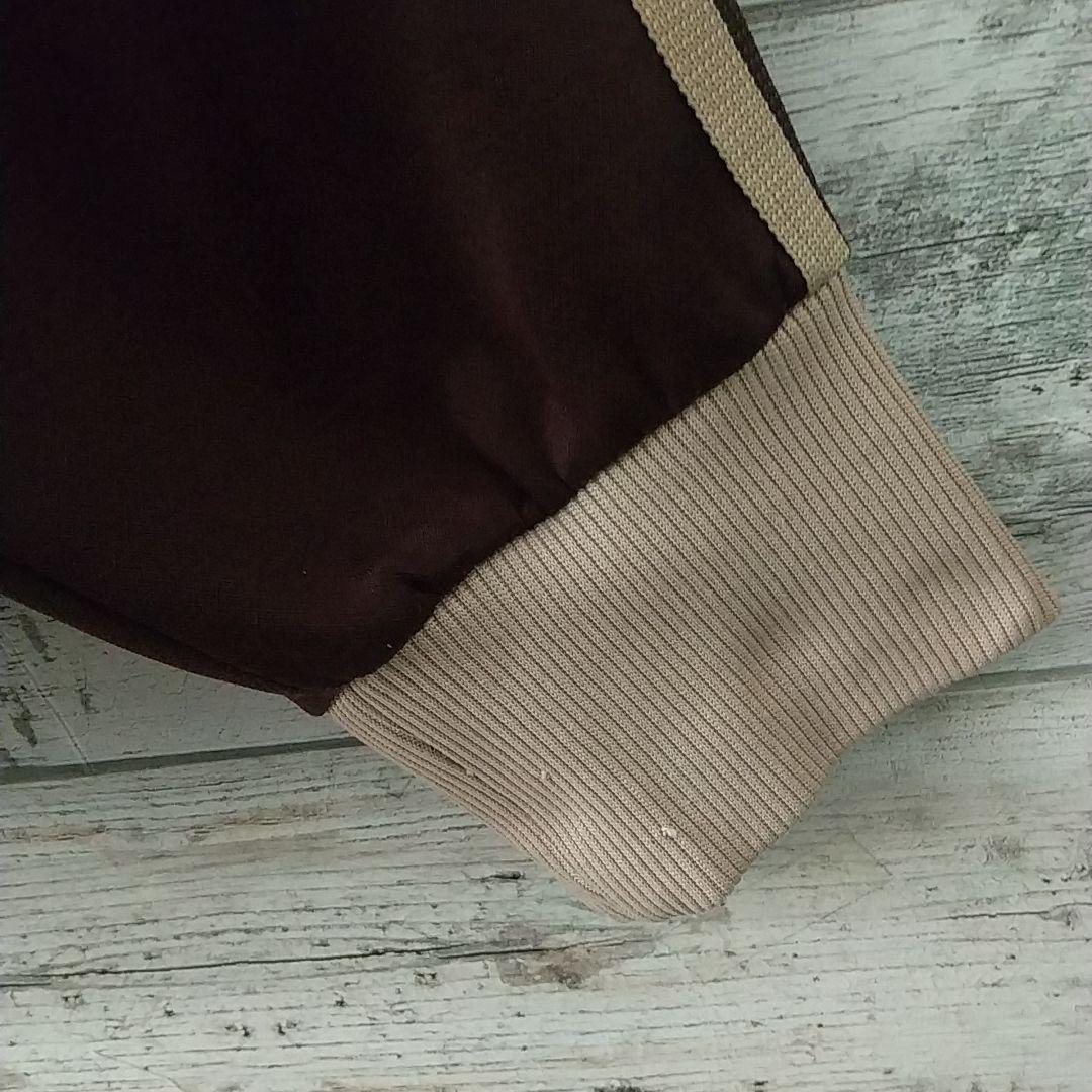 人気カラー☆アディダス 刺繍 デサント製 トラックジャケット ブラウン×ベージュ
