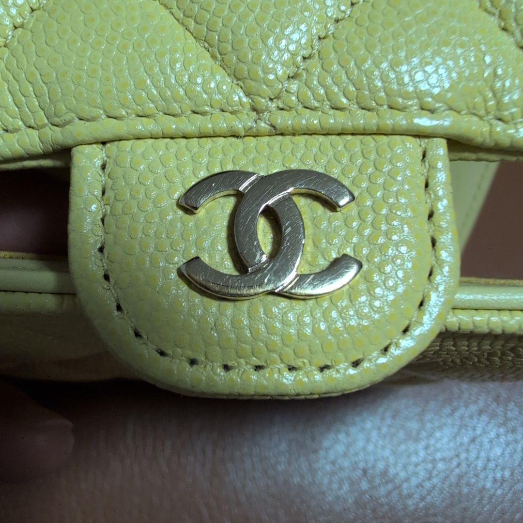 CHANEL イエロー 折り財布