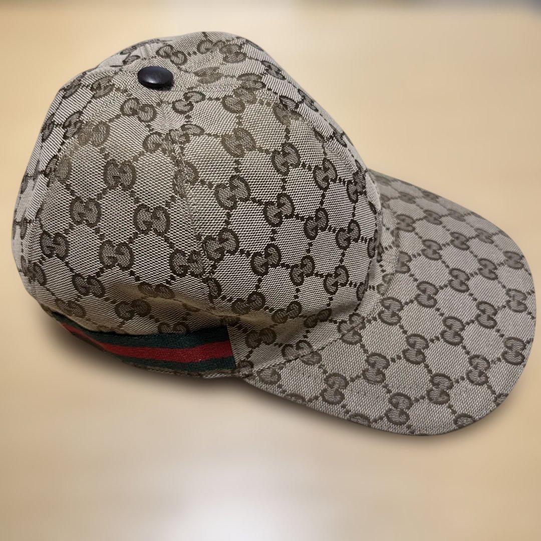 GUCCI キャップ　ベージュ　size M