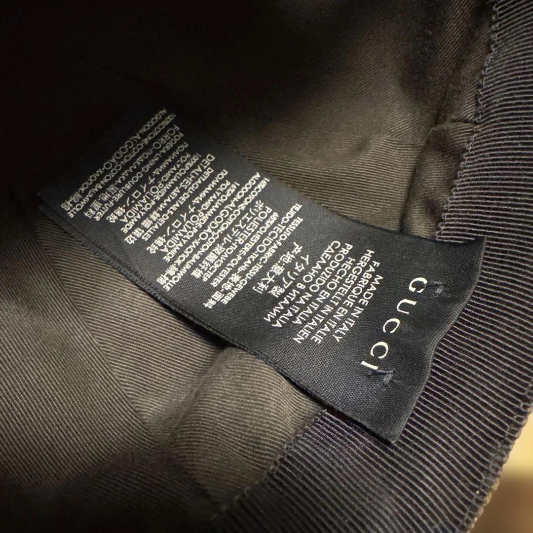 GUCCI キャップ　ベージュ　size M