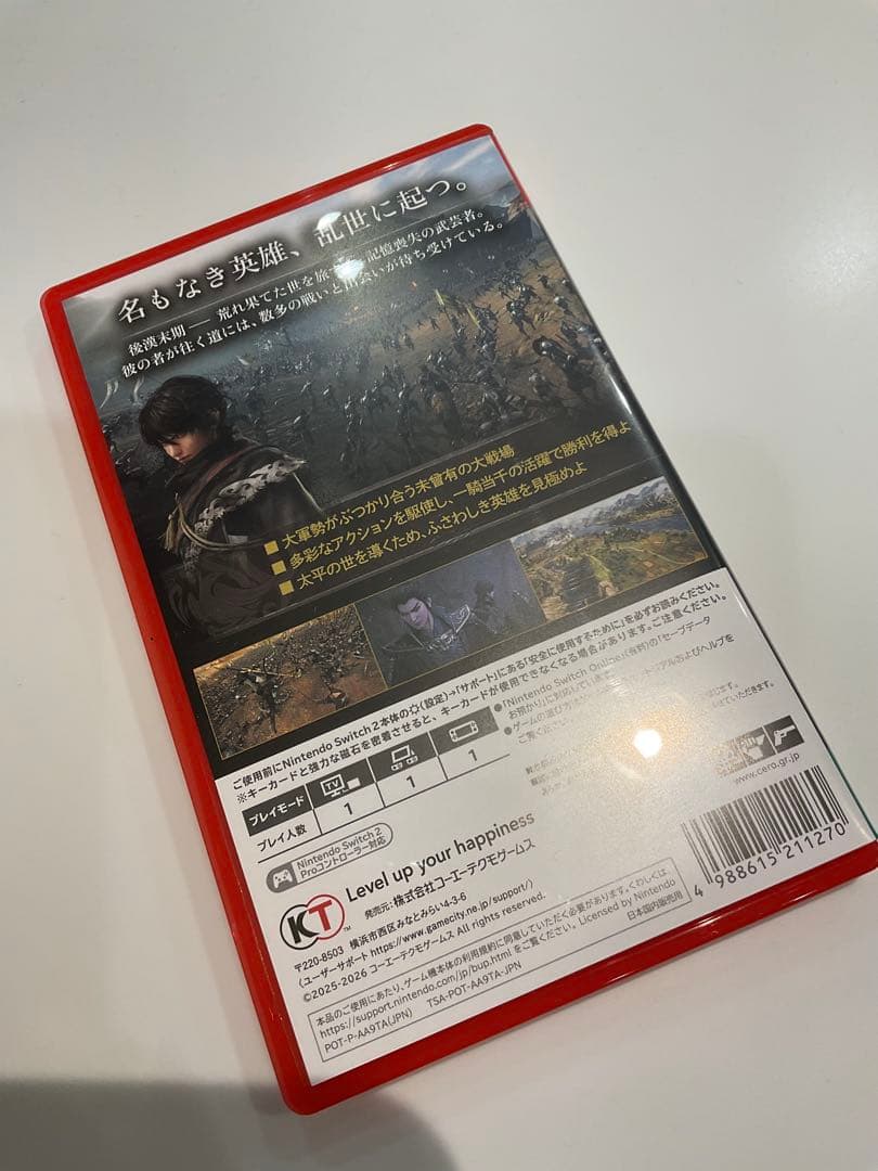 美品✨シリアルコード未使用 Switch2用ソフト 真・三國無双 ORIGINS