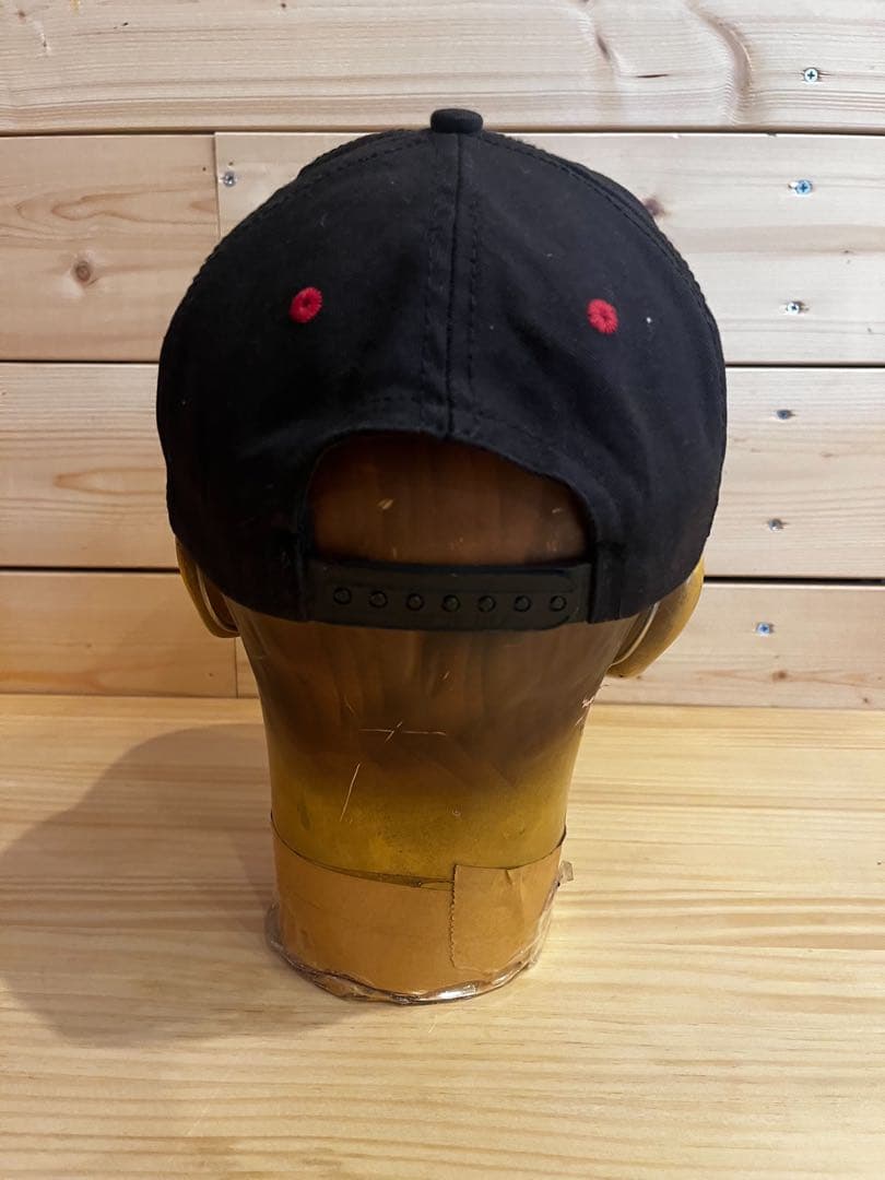 Stüssy CAP ロゴ刺繍 スナップバックキャップ ブラック ヴィンテージ