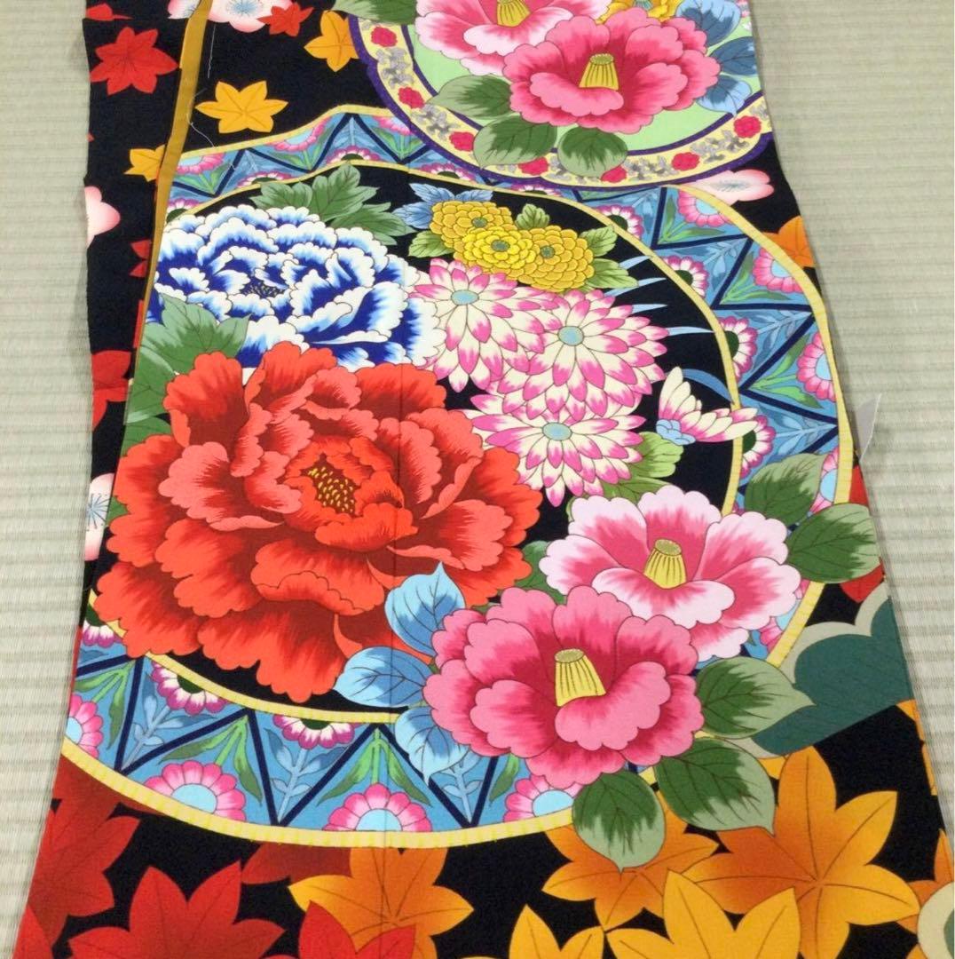 新品未使用★振袖 お仕立上り 卒業式 袴 黒系
