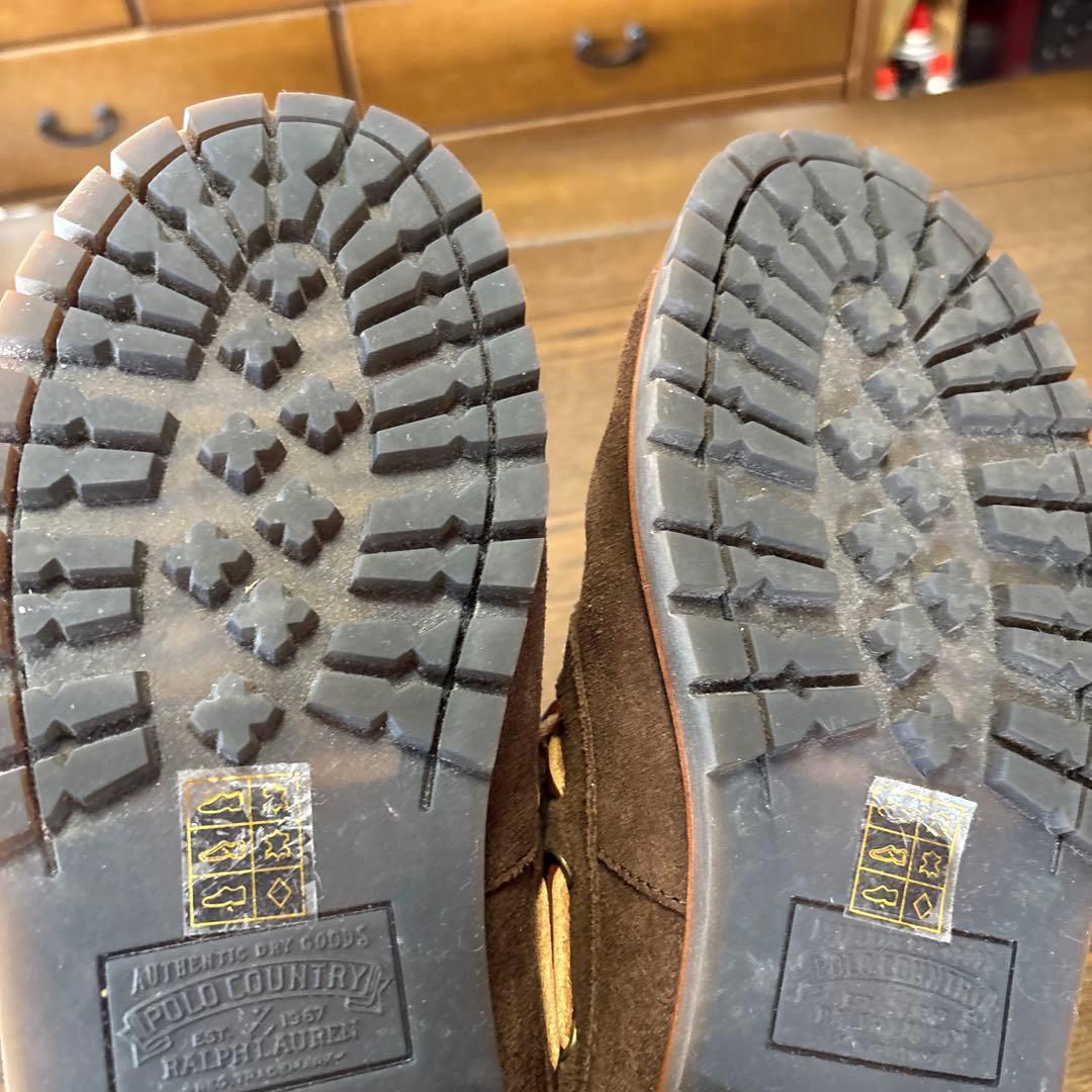 POLO COUNTRY 3EYE スウェード デッキシューズ US9