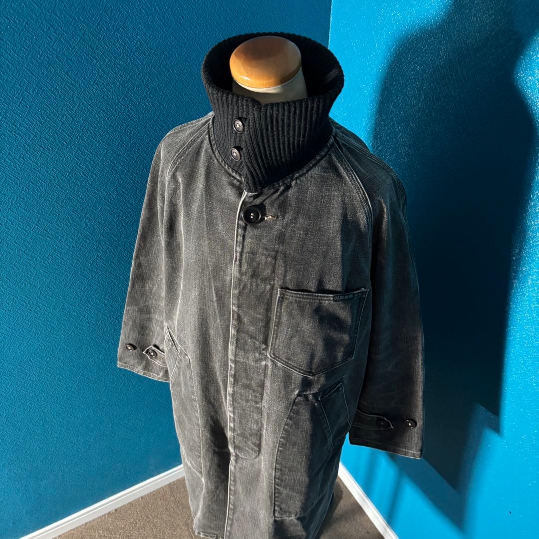 BLUE BLUE ハリウッドランチマーケットブラックデニム ジャケット ロング