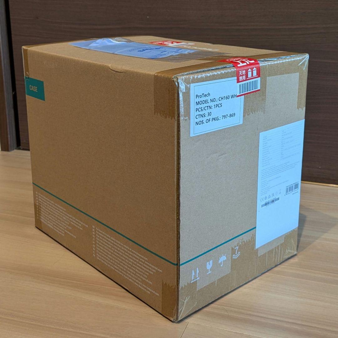 【新品未開封】DEEP COOL CH160 WH ミニITXケース