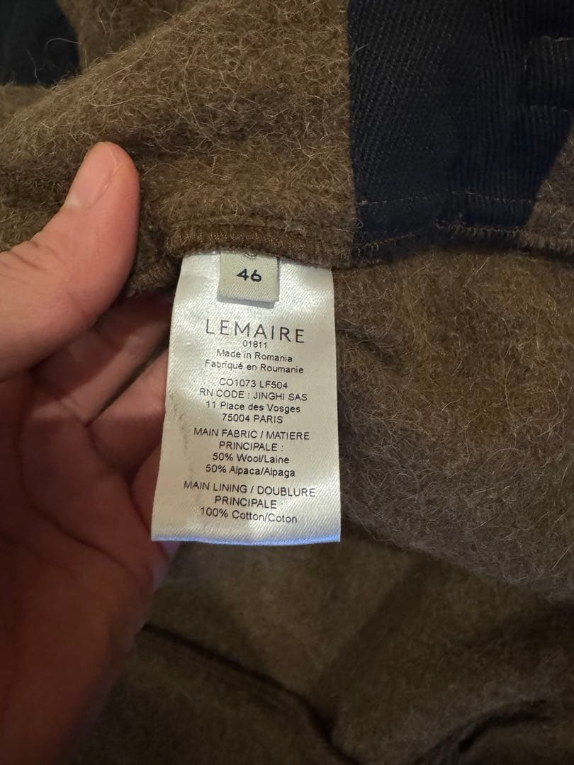 24AW LEMAIRE ルメール ダッフルコート 46