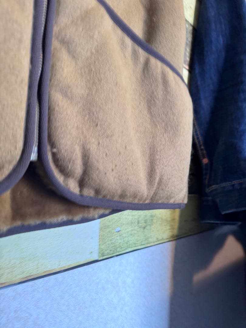 Barbour ブラウン フリースベスト サイズ40