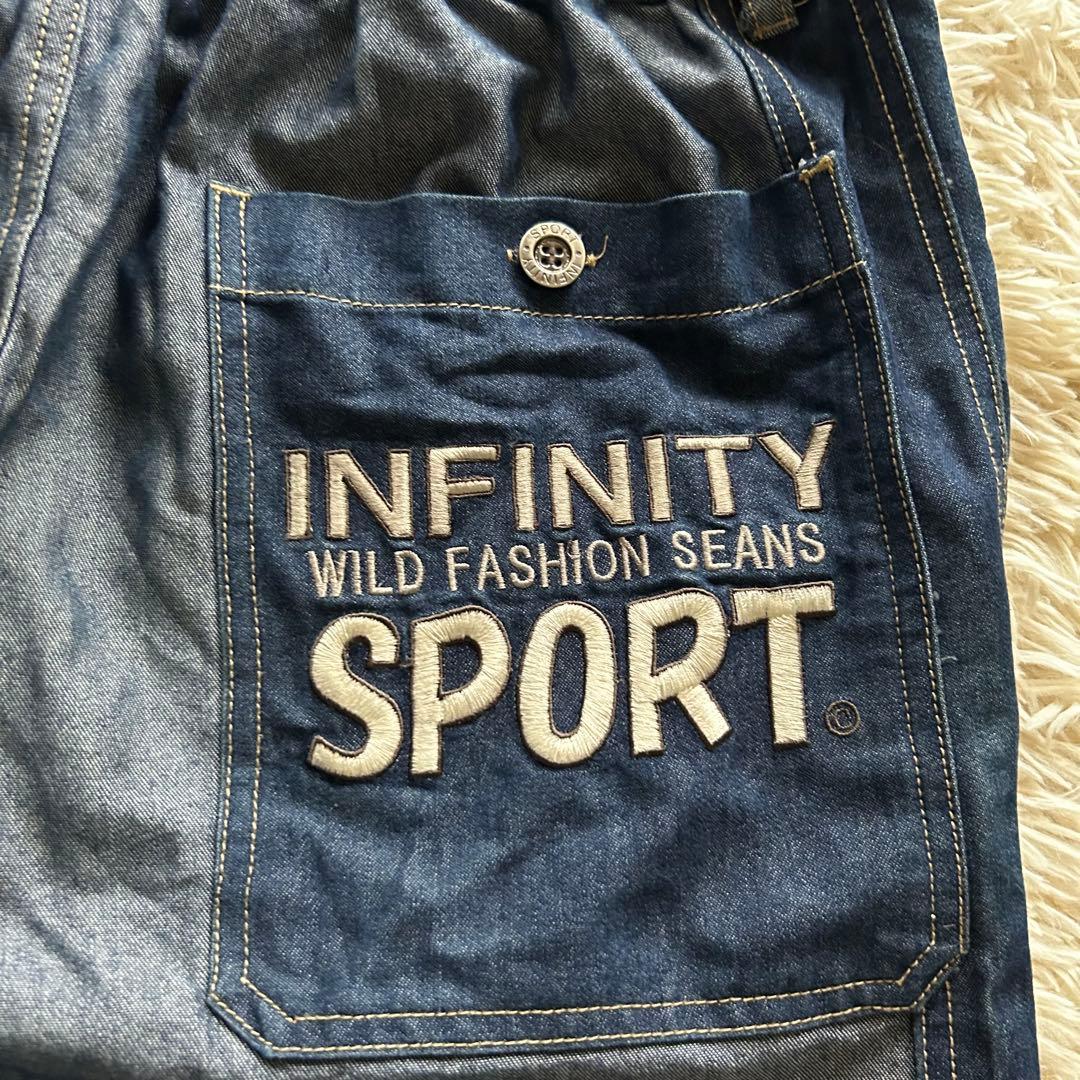 INFINITY SPORT 刺繍 デニムジャケット＋パンツ セットアップ