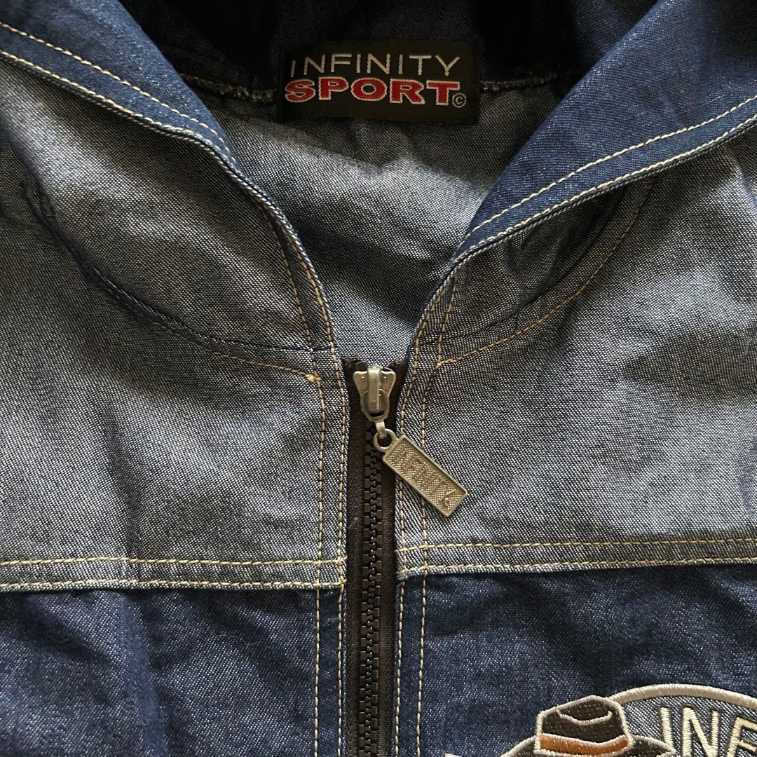 INFINITY SPORT 刺繍 デニムジャケット＋パンツ セットアップ