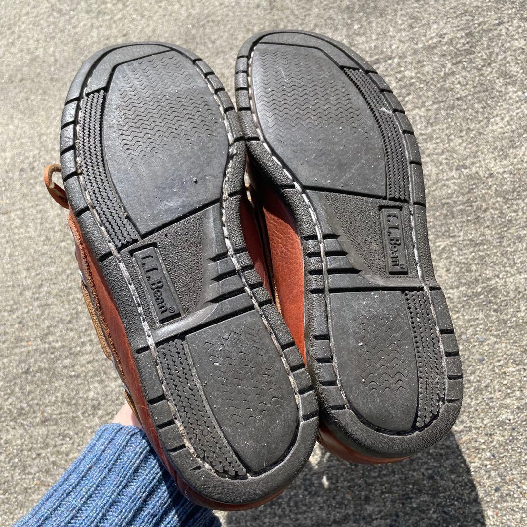 （古着）llbean deck shoes brown