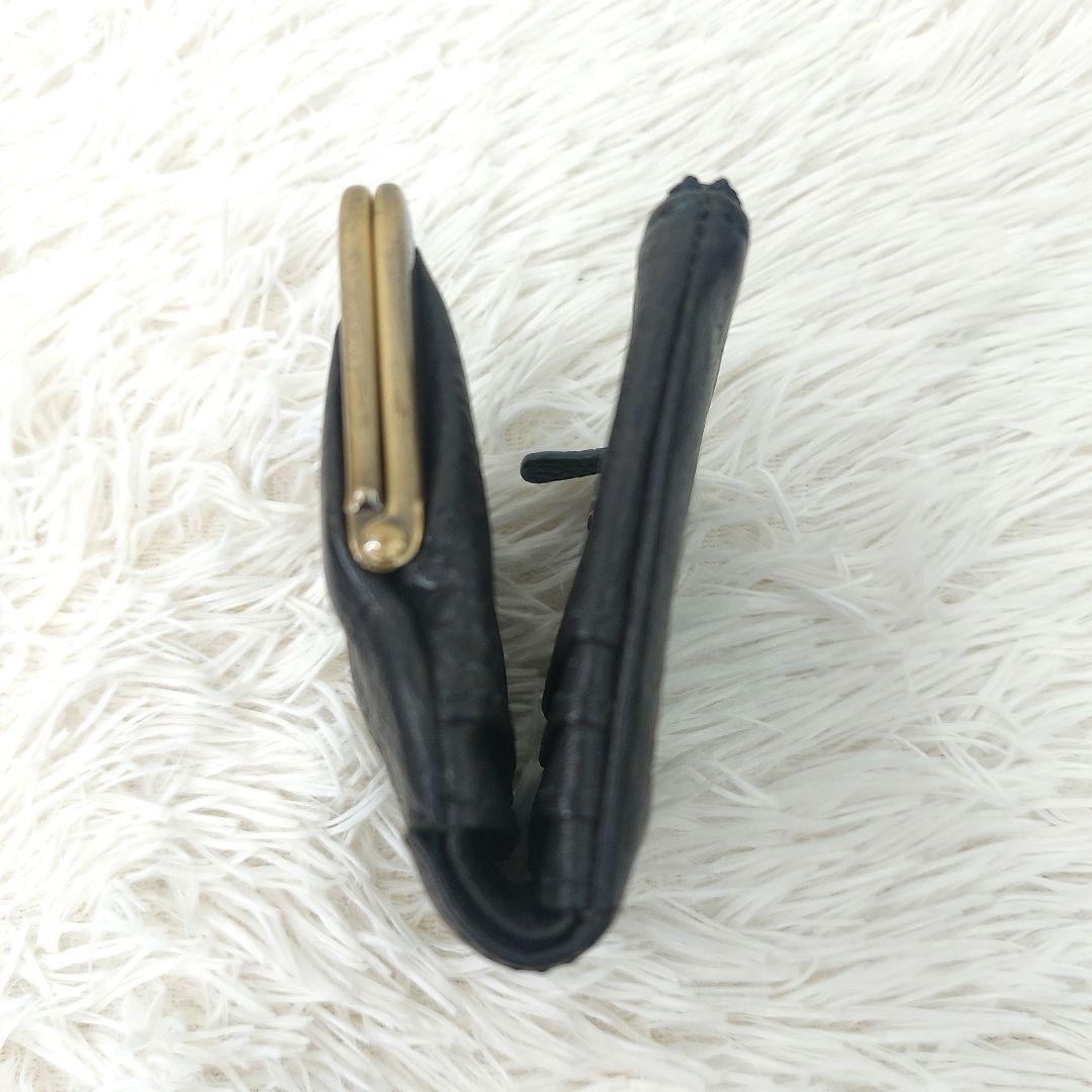 良品 土屋鞄　Toneオイル ヌメ がま口ポケット財布 ブラック 箱付き