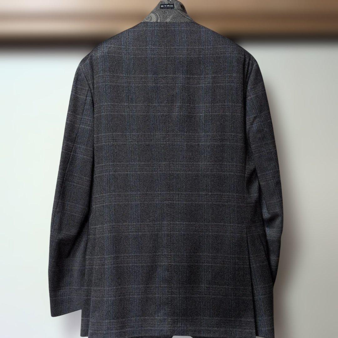 ETRO ☆チェック柄/裏地シルクペーズリー柄☆☆ テーラードジャケット