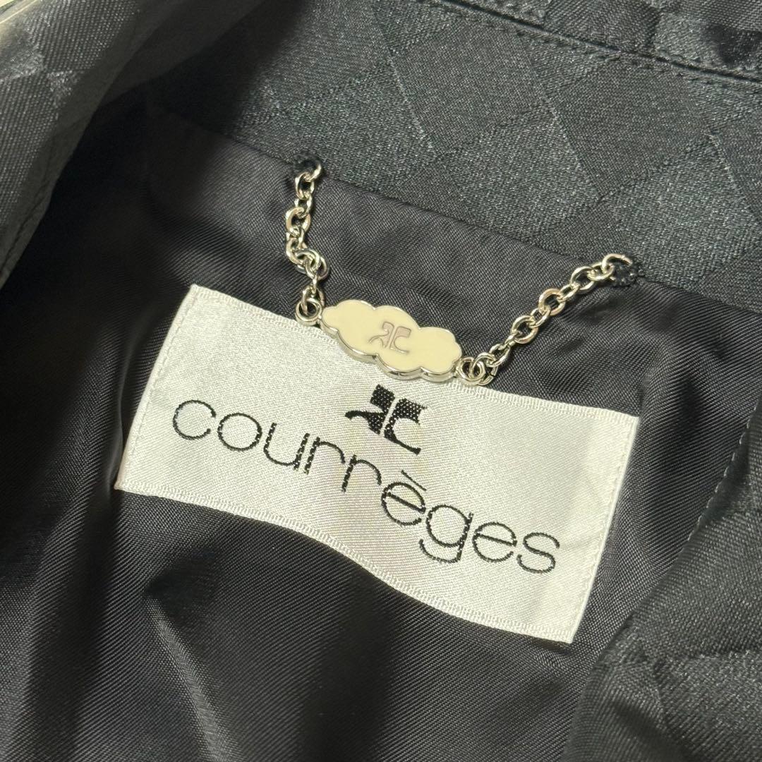 【極美品】Courrèges　クレージュ　市松模様　スプリングコート
