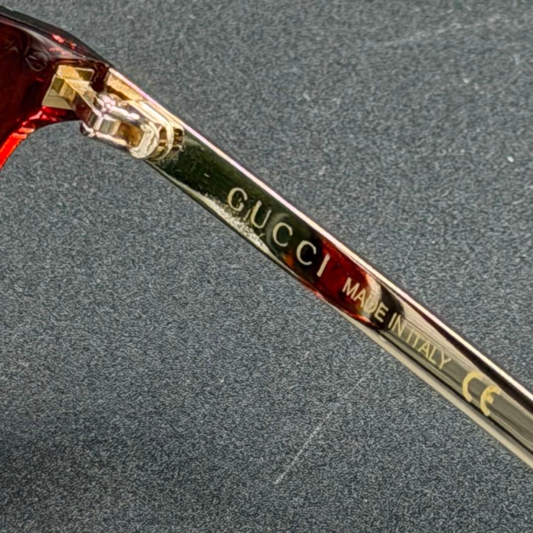 【未使用】GUCCI グッチ サングラス ゴールド アジアンフィット
