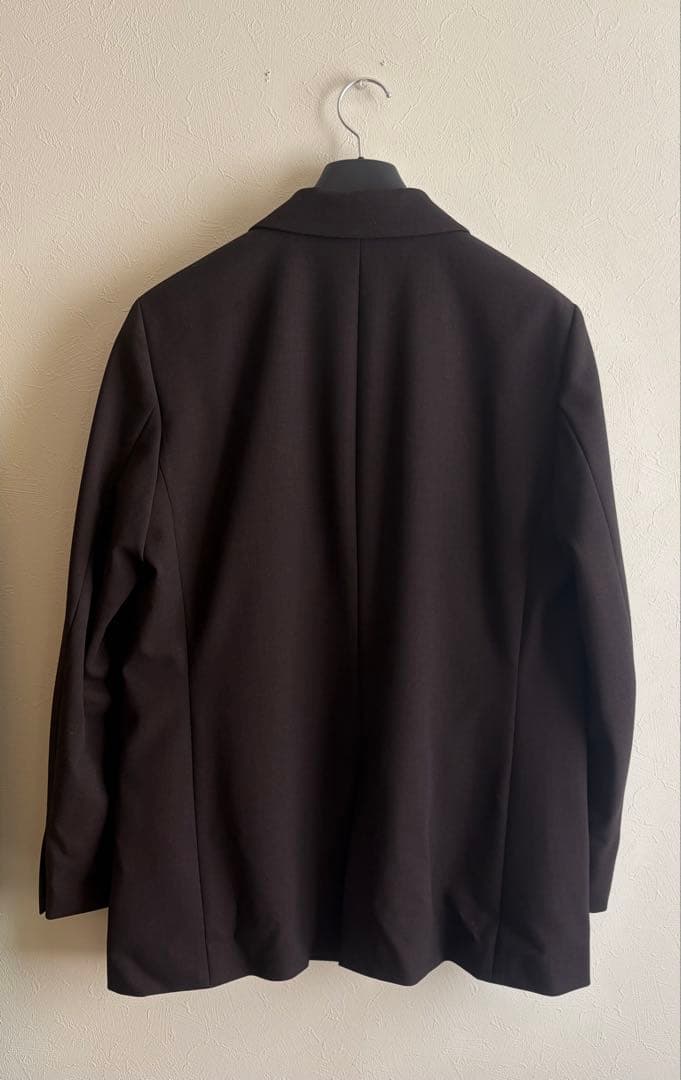 完売　UNIQLOユニクロ　ダブルジャケット　チェック　XL ブラウン