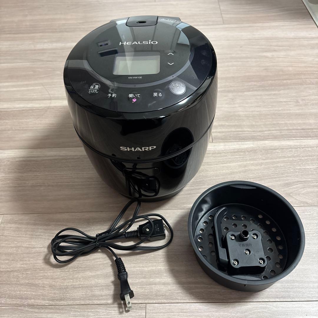 【美品】SHARP シャープ KN-HW10E ヘルシオ ホットクック　黒
