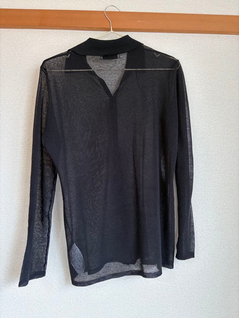 Hi　enof sheer cardigan ブラック