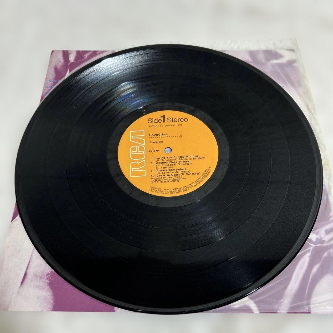 scorpions love drive LP レコード 帯付き