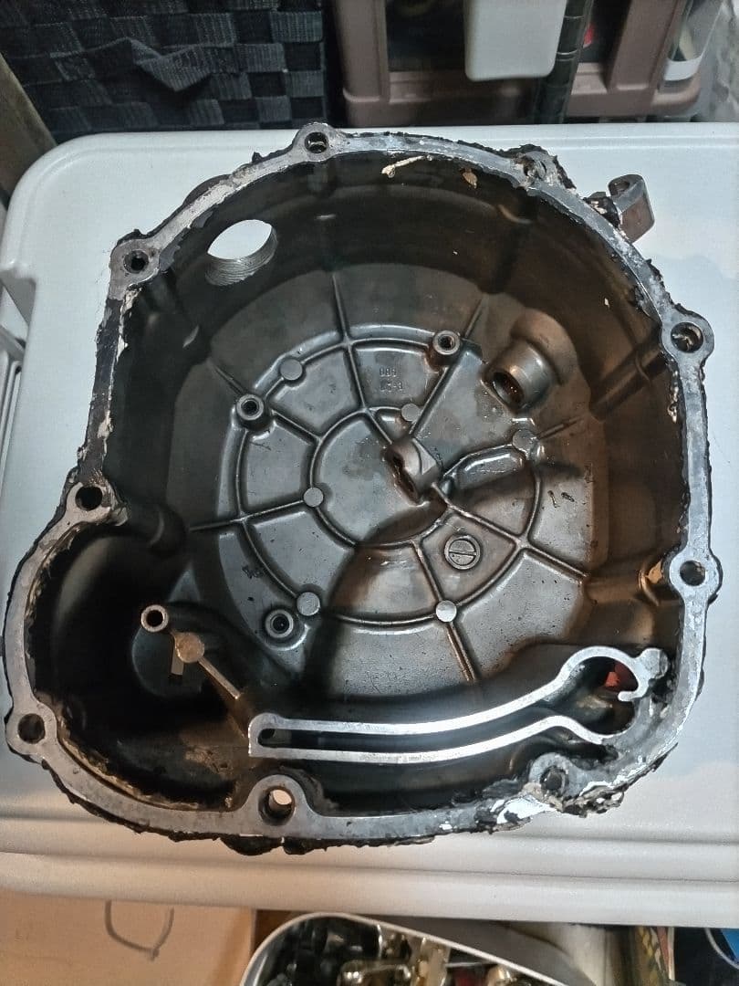 ゼファー400、X メッキクラッチカバー