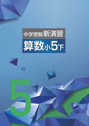 【最新版・新品・未使用】中学受験新演習　小５上下　算数　２冊セット