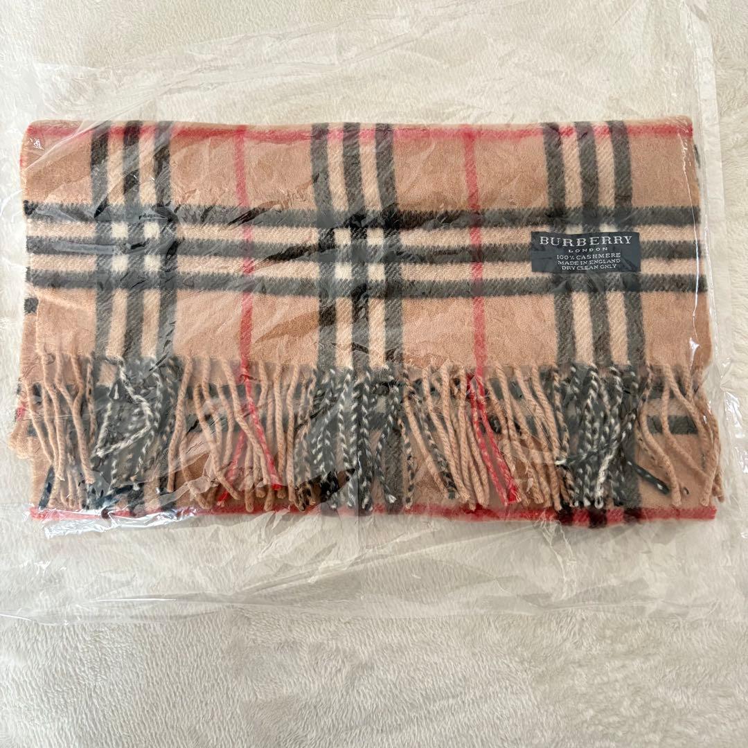 BURBERRY ノバチェック柄 カシミヤ100% 英国製 y2k 美品