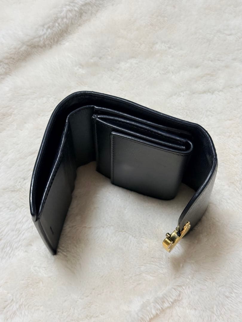 CELINE 黒 三つ折り財布