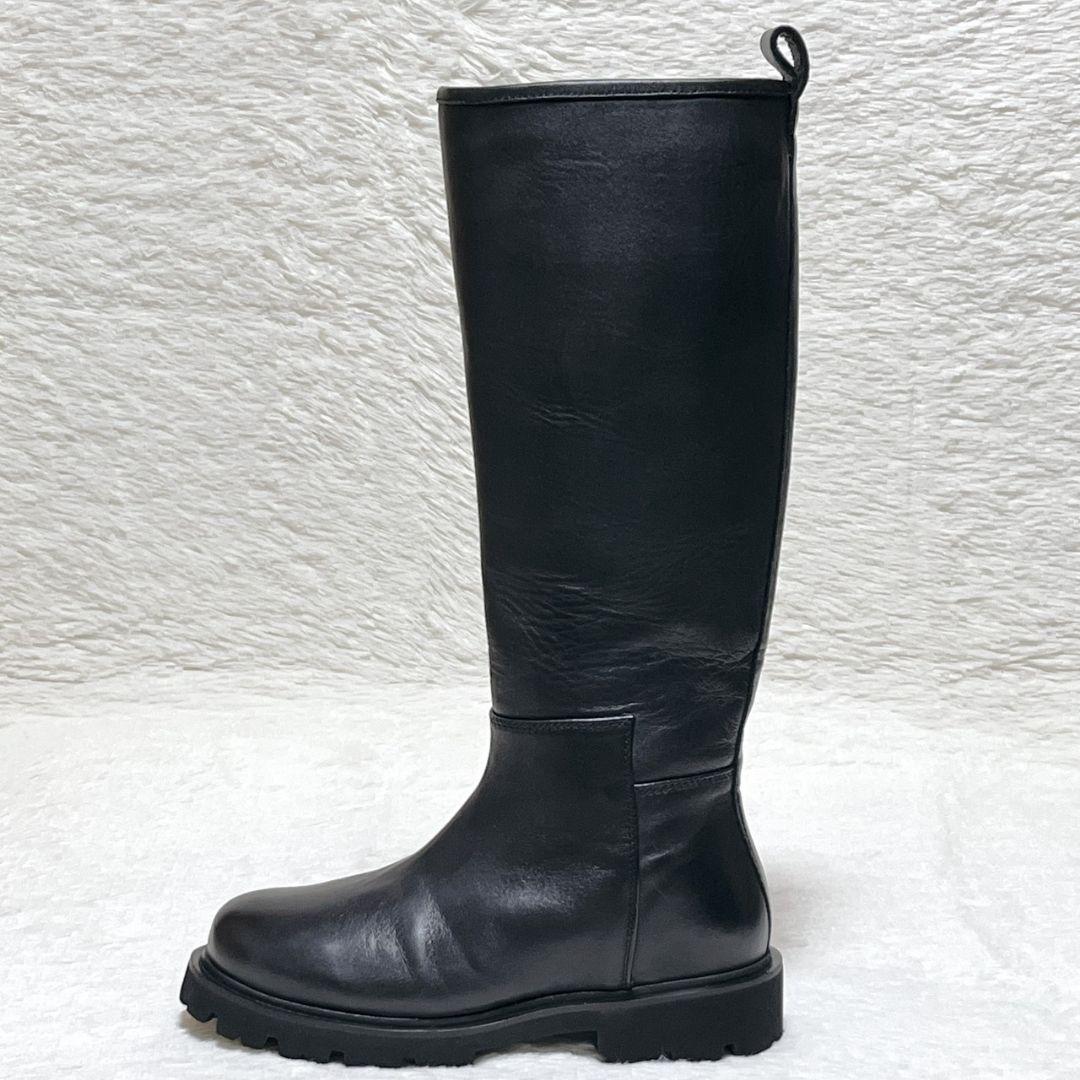 【極美品】カミナンド CAMINANDO ロングブーツ 8 黒 25cm 厚底