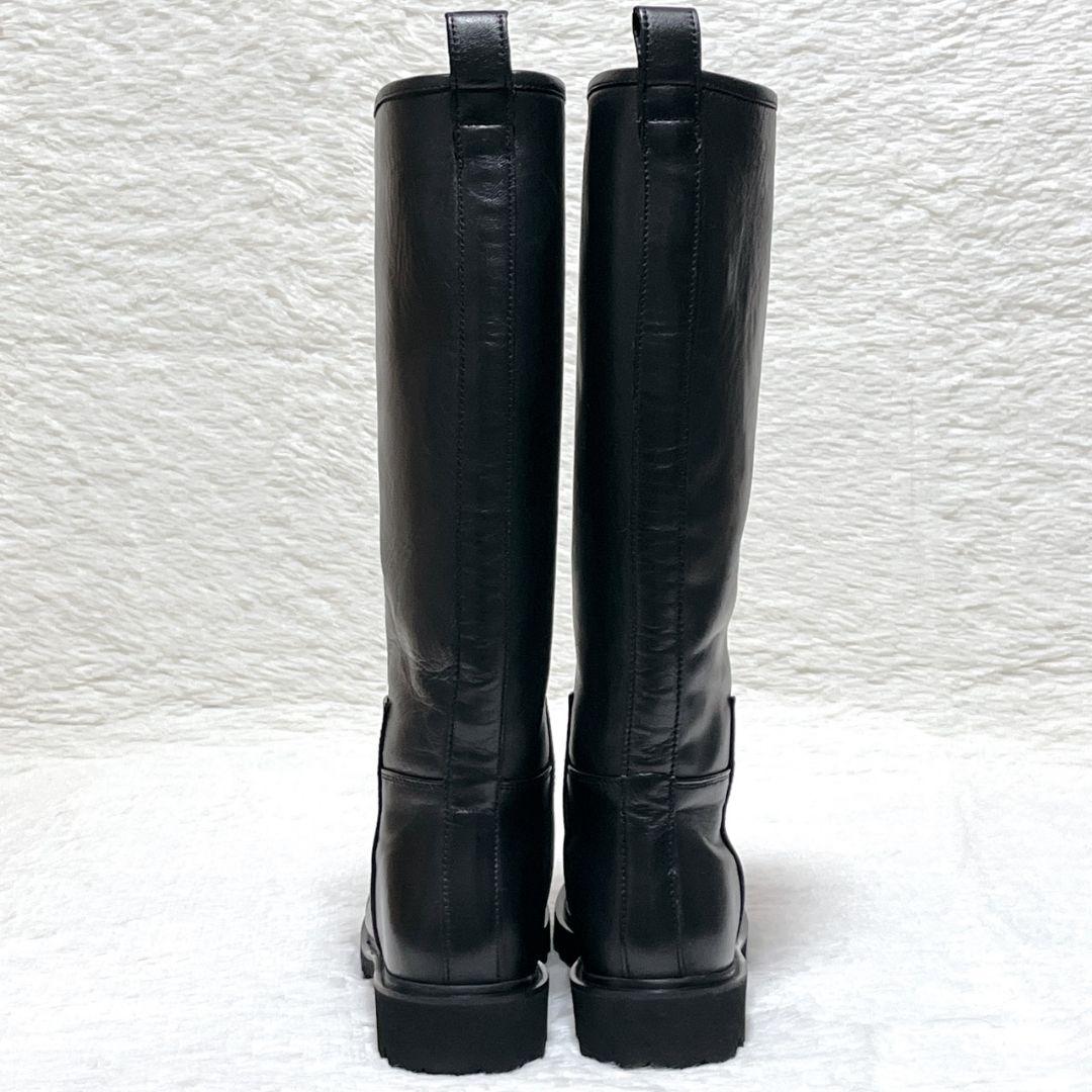 【極美品】カミナンド CAMINANDO ロングブーツ 8 黒 25cm 厚底