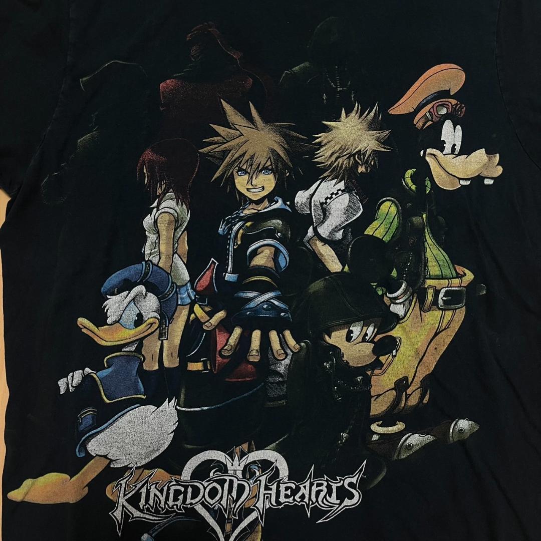 00s キングダムハーツ ディズニー ビンテージ Tシャツ 黒　ドナルド 希少