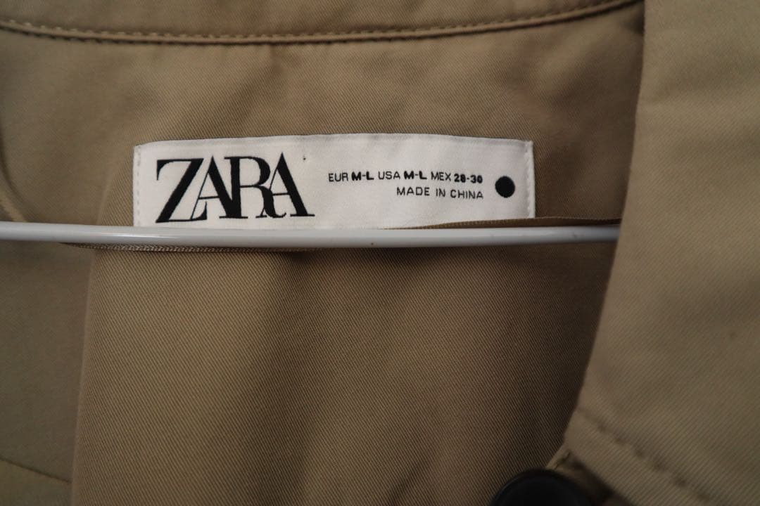【美品】ZARA ZW COLLECTION ケープ トレンチコート ベージュ